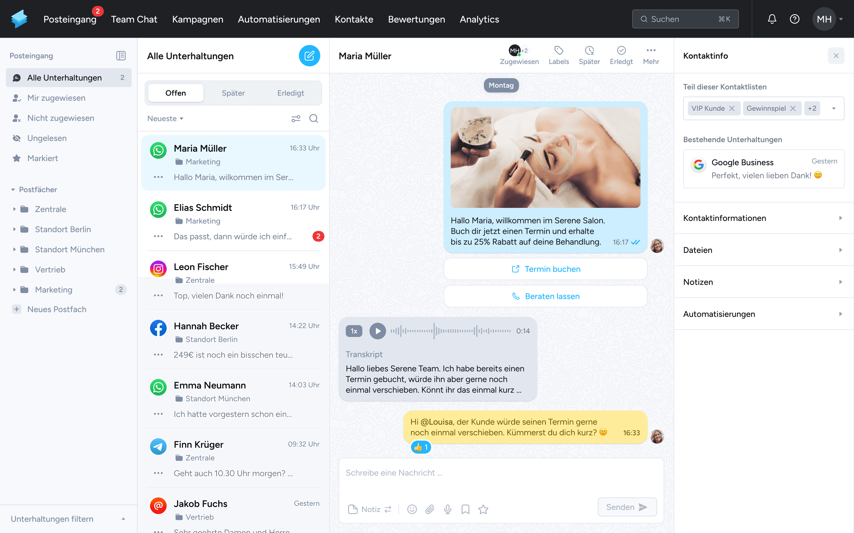 Universeller Posteingang Screenshot