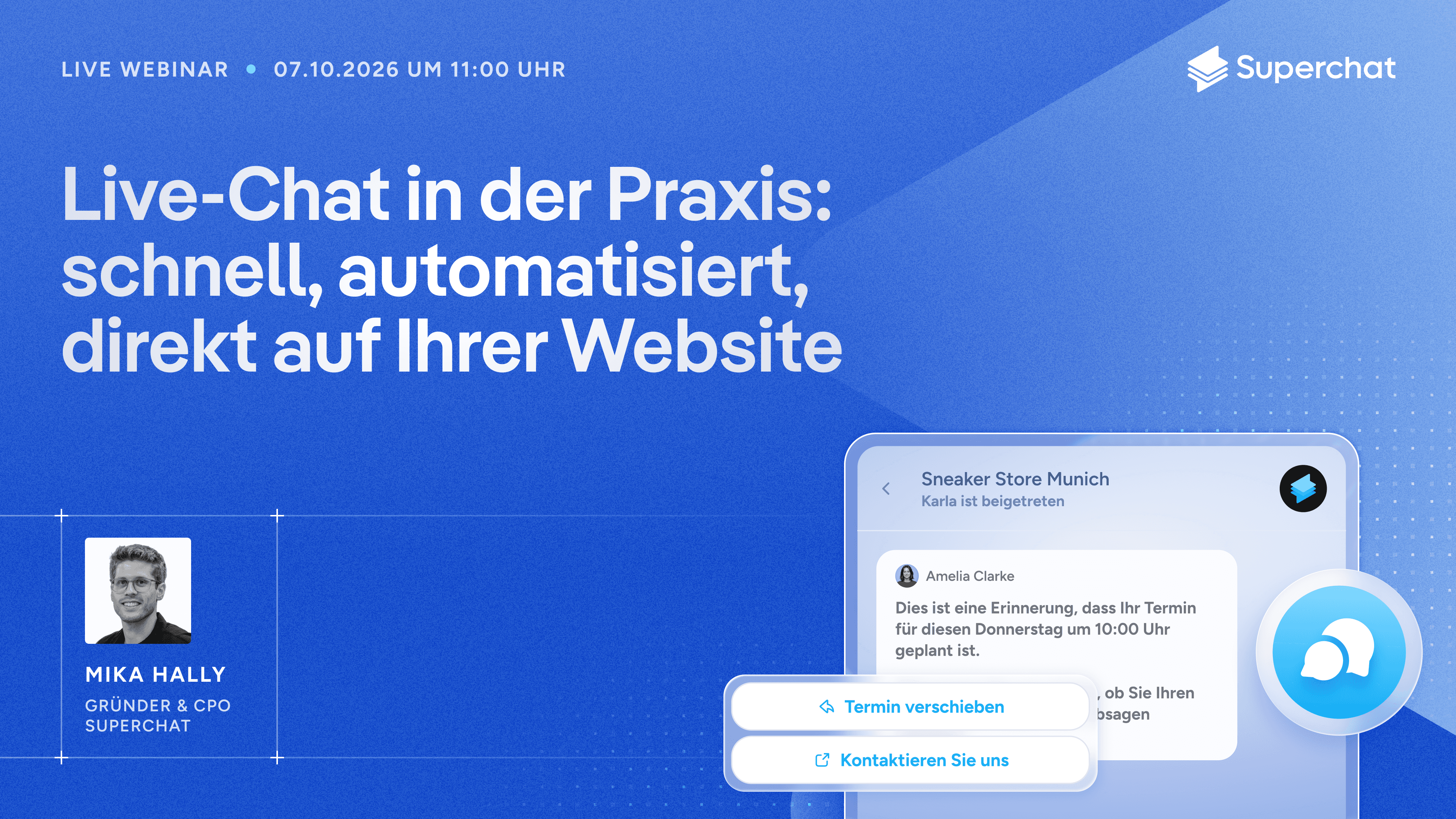 Live-Chat in der Praxis: schnell, automatisiert, direkt auf Ihrer Website