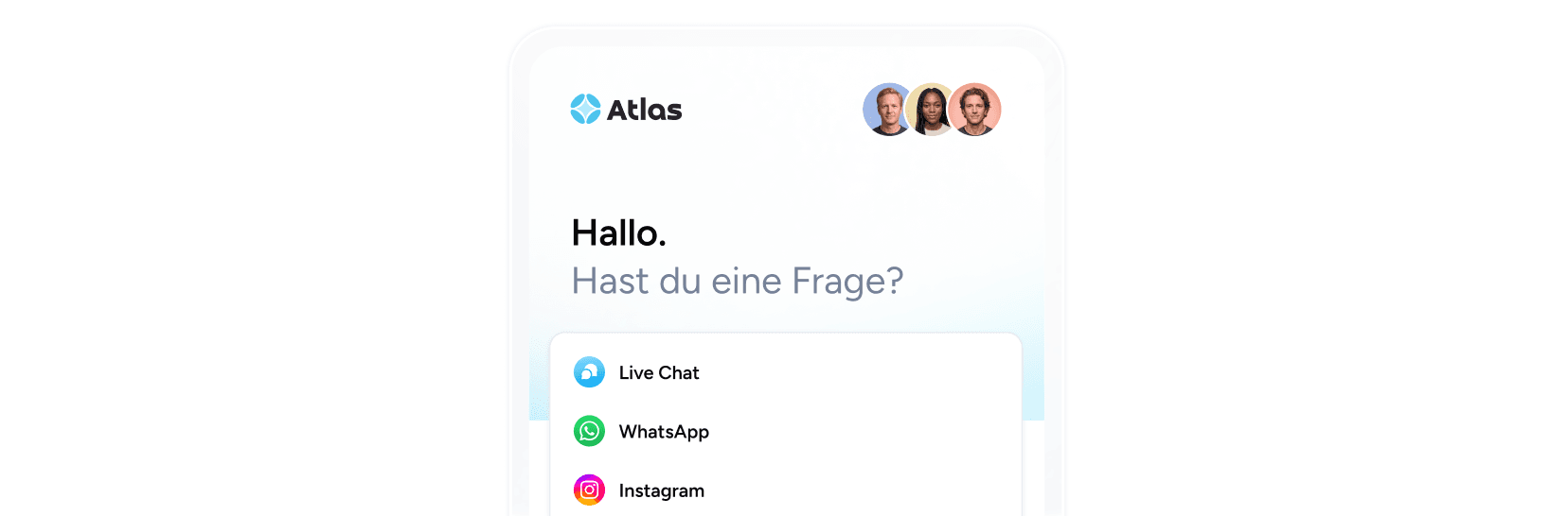 Individuelle Beratung mit Live Chat